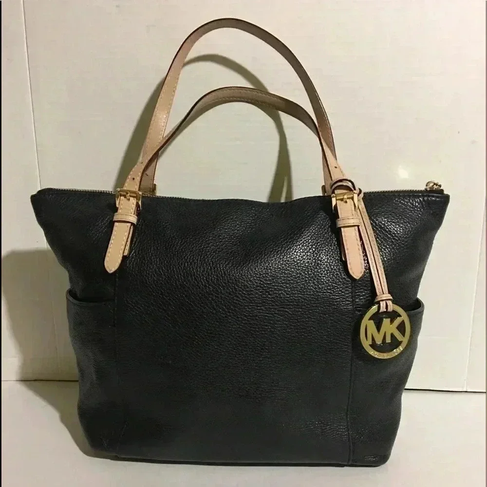 Michael kors Black leather satchel handbag